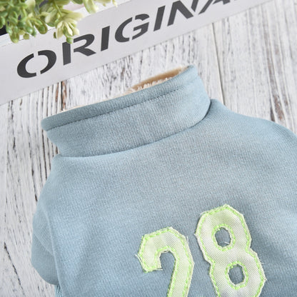 Pet Dog Jersey Denim Skirt Autumn Winter Pet Dog Clothes